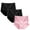 Pink, variant on LYEAA Women Underwear 100% Cotton Brief 3 Pack Plus Size High Waisted Cool Breathable Comfort Solid Lace Daily Panties Full Fashionable Underpants Beige L