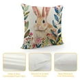 thumbnail image 4 of Nawypu  Easter Floral Pillow Covers Spring Flowers Bunny Holiday Cushion Cases Rabbit Decoration for Home Couch, 4 of 5