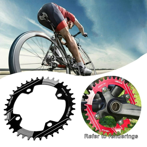 Rueda de cadena de bicicleta redonda simple Baoblaze Plato de bicicleta de montaña 38T Negro