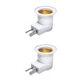 thumbnail image 2 of Naiovety Bulb Base Handy Installation Lamp Holder Threaded Device Upgraded Fittings Light Replacement Bulbs Stand Electric Adapter Mount 2Conjunto, 2 of 6