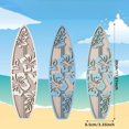 thumbnail image 6 of Dserhfy 3Pcs/Set Wooden Hibiscus Surfboard Wall Decoration Farmhouse Rustic Surfboard Wall Art Home Bedroom Living Room Bathroom Wall Decorative Sign, 6 of 8