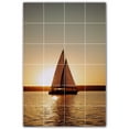 thumbnail image 1 of Picture-Tiles.com: Boat Ceramic Tile Wall Mural WAL500235-46S. 17"W x 25.5"H using (24) 4.25" x 4.25" Ceramic Tiles-Satin Finish, 1 of 3