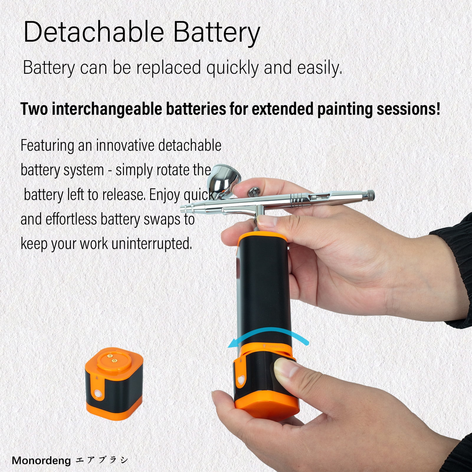Ribo Dual Action Gravity Feed Airbrush Kit