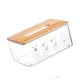 thumbnail image 1 of Soporte transparente para cubierta de pañuelos, caja de pañuelos, caja dispensadora de pañuelos faciales transparente, diseñada para precisión, 1 of 12
