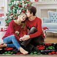 thumbnail image 6 of Merry Christmas Dog Cat Paw Prints Kitchen Rugs Set of 2, Xmas Believe Stars Kitchen Mats Decor, Funny Winter Holiday Floor Door Mat Home Decorations Pet Lover Gifts - 17x30 and 17x47 Inch, 6 of 6