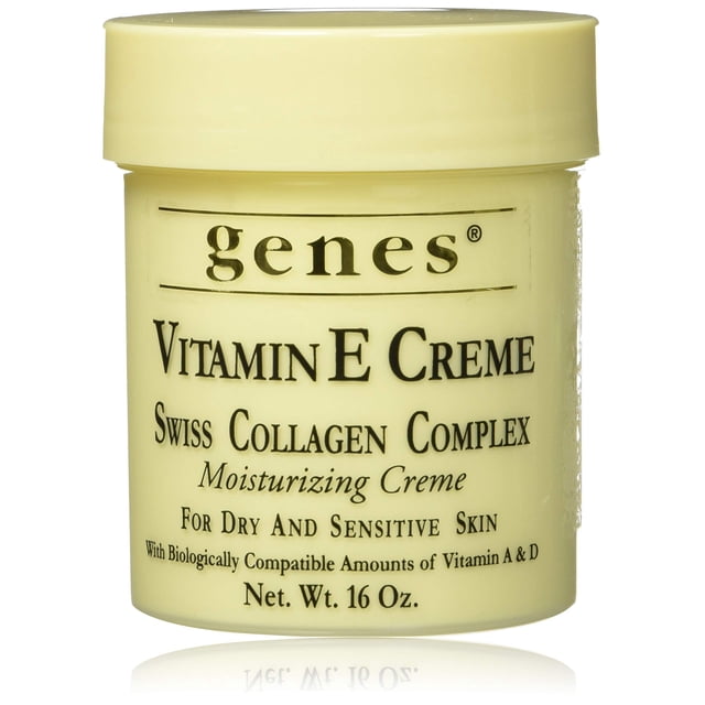 Crema hidratante Genes, vitamina E, colágeno suizo, 480 ml