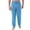 Blue, variant on Men's Wide Leg Pants Elastic Waist Breathable Soft Full Length Pants Lounging At Home