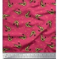thumbnail image 1 of Soimoi Rayon Fabric Circle,Dot & Prawns Ocean Printed Craft Fabric by The Yard 56 Inch Wide, 1 of 4