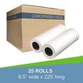 thumbnail image 3 of Rollos de papel para cabezal ScripHessco, paquete de 25, 22 cm x 69 m, 3 of 6