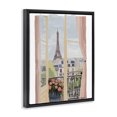 thumbnail image 2 of Stupell Industries French Country Parisian Window Overlook Black Floating Frame Canvas Art, 17 x 21, by Amelia Noyes, 2 of 7