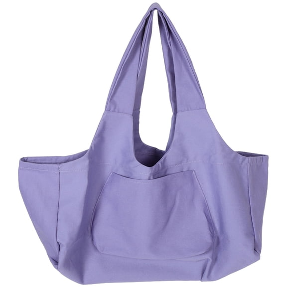 NIAIZEK Yoga Mat Organize Bag Purple Canvas Durable For Fitness Activities 1Pack