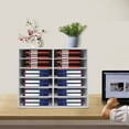 thumbnail image 7 of Dwellnix Tabletop Literature Organizer File Sorter Paper Storage Cabinet 12 Slots White, 7 of 7