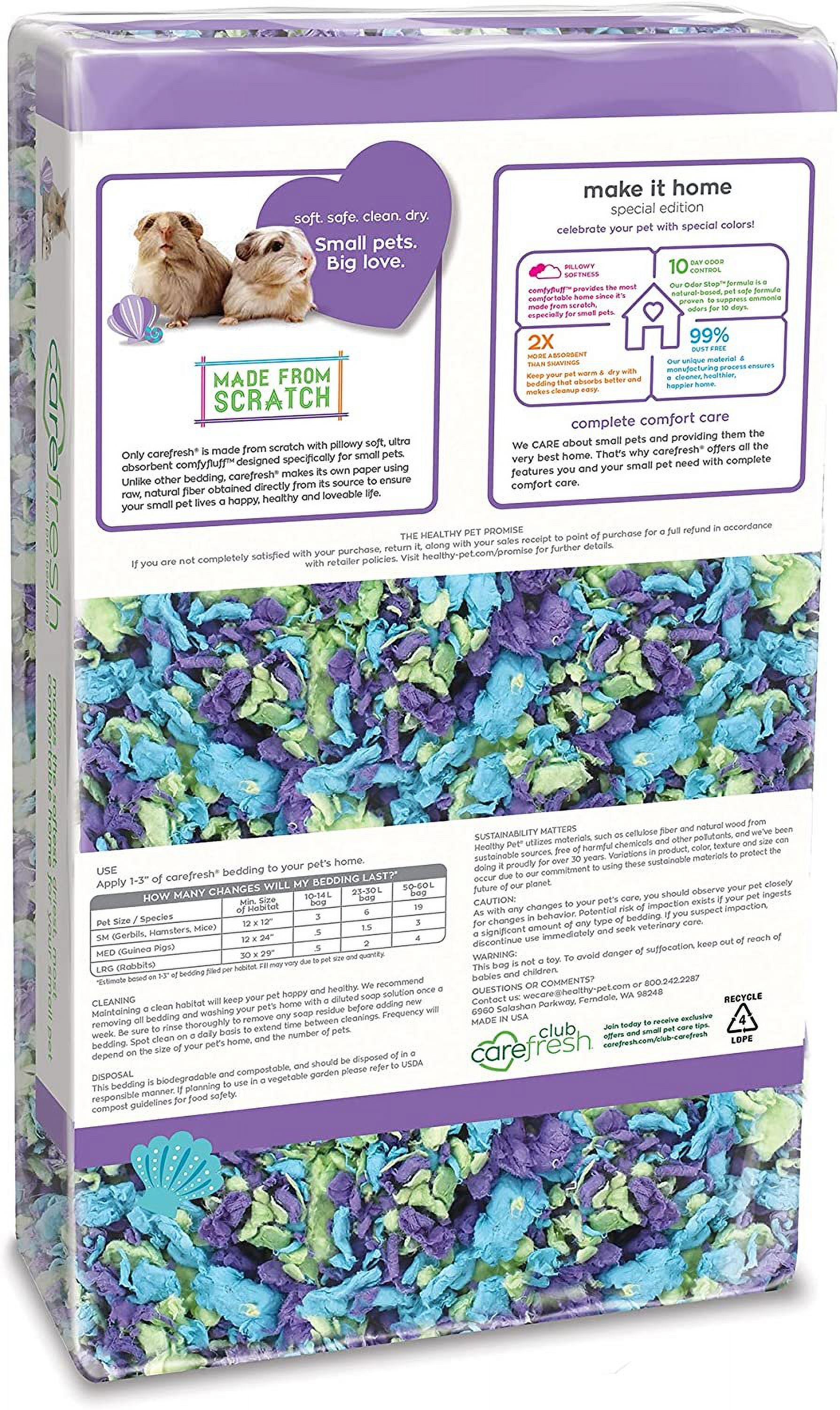 CareFresh Sea Glass Small Pet Bedding, 23L photo 2