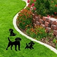 thumbnail image 2 of 3 piezas estatua de perro decoración artística jardín, silueta de perro negro, decoración de animales en forma de jardín, decoración artística para jardín, césped, (perro), 2 of 5