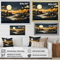 thumbnail image 4 of Designart "Serenity in Mountains River in Yellow and Black III" Landscapes Framed Wall Art - Country Yellow Mountains River Bedroom Framed Canvas Wall Art, 4 of 6