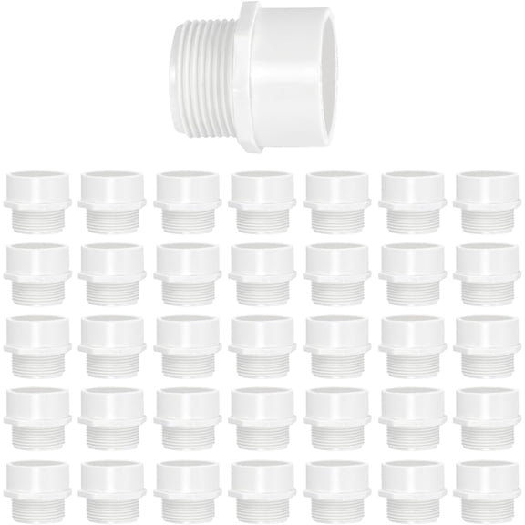 1-1/2 in. White PVC DWV Trap Adapter, Male Spigot x Slip Joint, Waste & Vent Plumbing Systems (50-Pack)