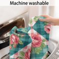 thumbnail image 5 of Pioneer Flower Floral Print Pattern Bathroom Rugs Mat, Non Slip Microfiber Bathroom Rug with Rubber Backing, Soft Mats for Bathroom Floor Tub Shower, 17"x27", 5 of 5