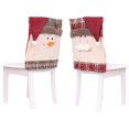 thumbnail image 4 of Fundas festivas para sillas navideñas, mejore su experiencia gastronómica con el diseño de reno, muñeco de nieve y Papá Noel, franela de alta calidad para decoraciones de cocina del hogar,, 4 of 6