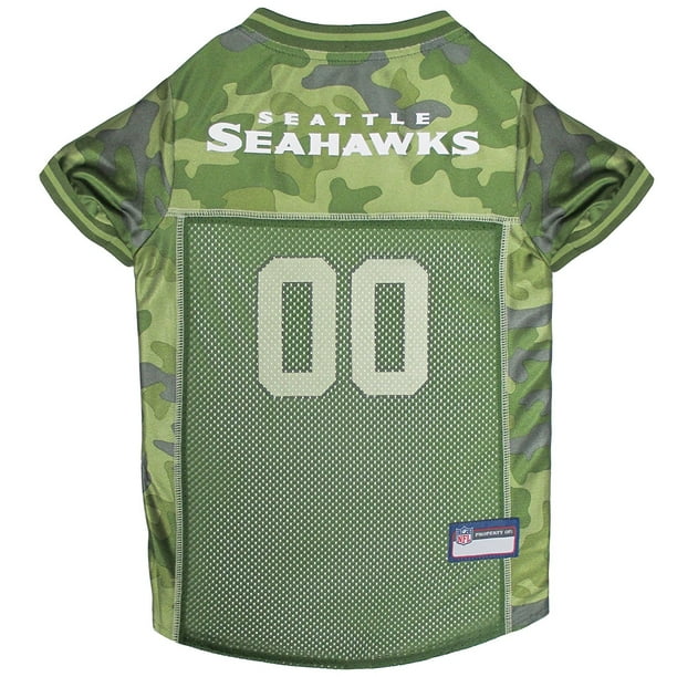 Pets First NFL Seattle Seahawks Camouflage Jersey For Dogs, 5