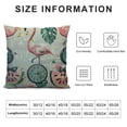 thumbnail image 5 of Flamingo Throw Pillow Cover Summer Items Sunglasses Cactus Watermelon Pink Flamingo Seamless Pattern Decorative Square Pillow Case for Home Bedroom Living Room Cushion Cover, 5 of 5