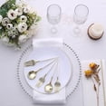 thumbnail image 5 of BalsaCircle 24 Ivory Disposable 6" Premium Plastic Cutlery Spoons Forks Set Party Events Tableware Decorations, 5 of 8