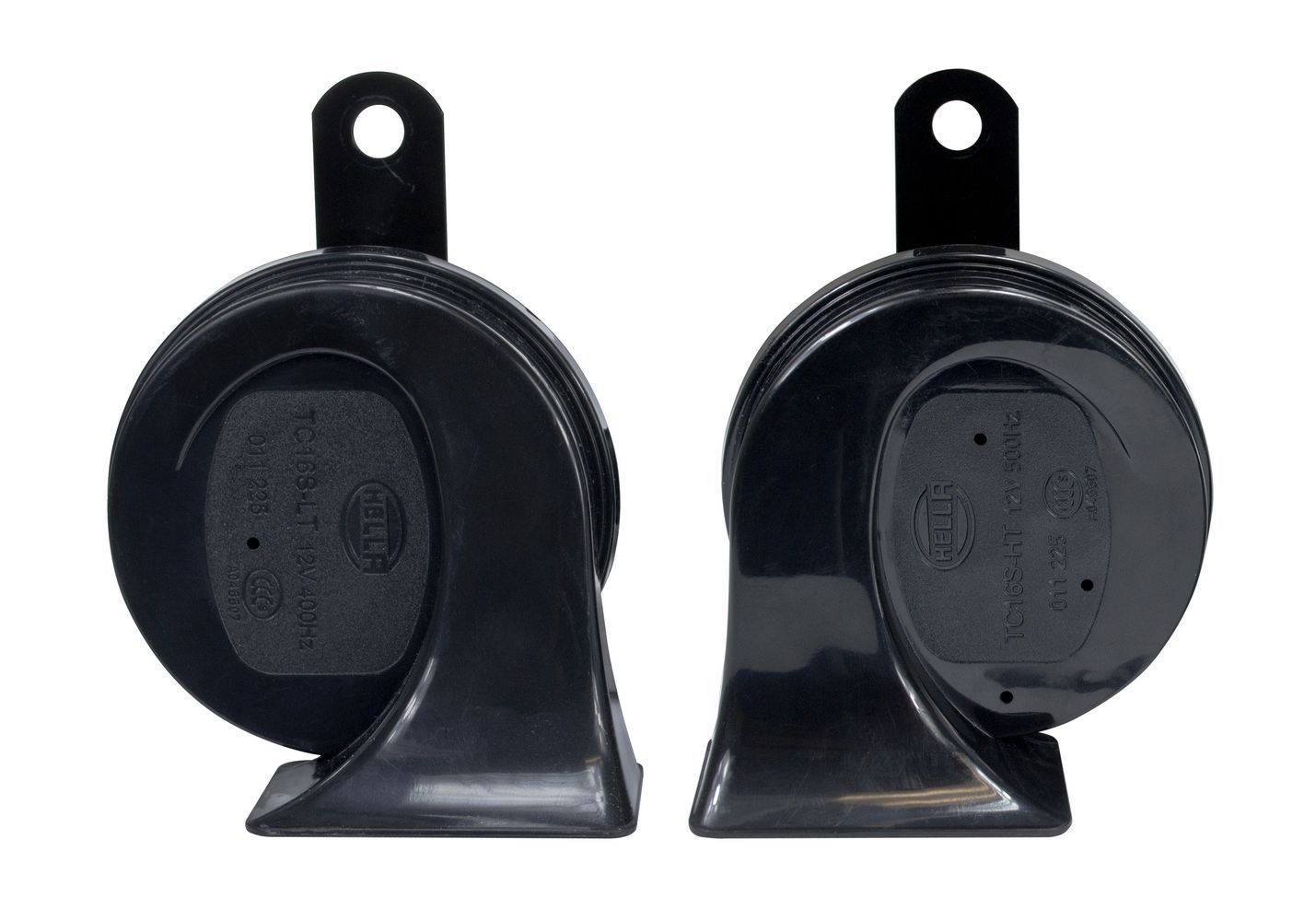 HELLA 012010971 Black 12V Trumpet Horn Kit (Universal Fit-Blister Pack)