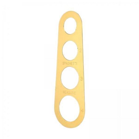 LOVIVER 2xStainless Steel Spaghetti Measurer Tool Pasta Ruler Noodle Serving Size Tool gold