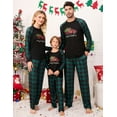 thumbnail image 5 of Family Matching Christmas Holiday Pajamas Sets, Xmas Plaid Pajama Pants Long Sleeve Print Top Pjs Sets Sleepwear Bottoms for Men Couple, Green Plaid, L, 5 of 6