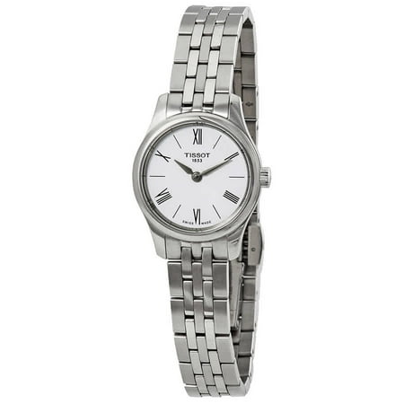 Tissot Tradition Thin White Dial Stainless Steel Ladies Watch