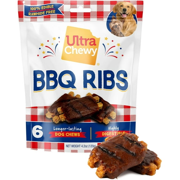 Ultra Chewy Cheeseburger Dog Treats, 3 Count