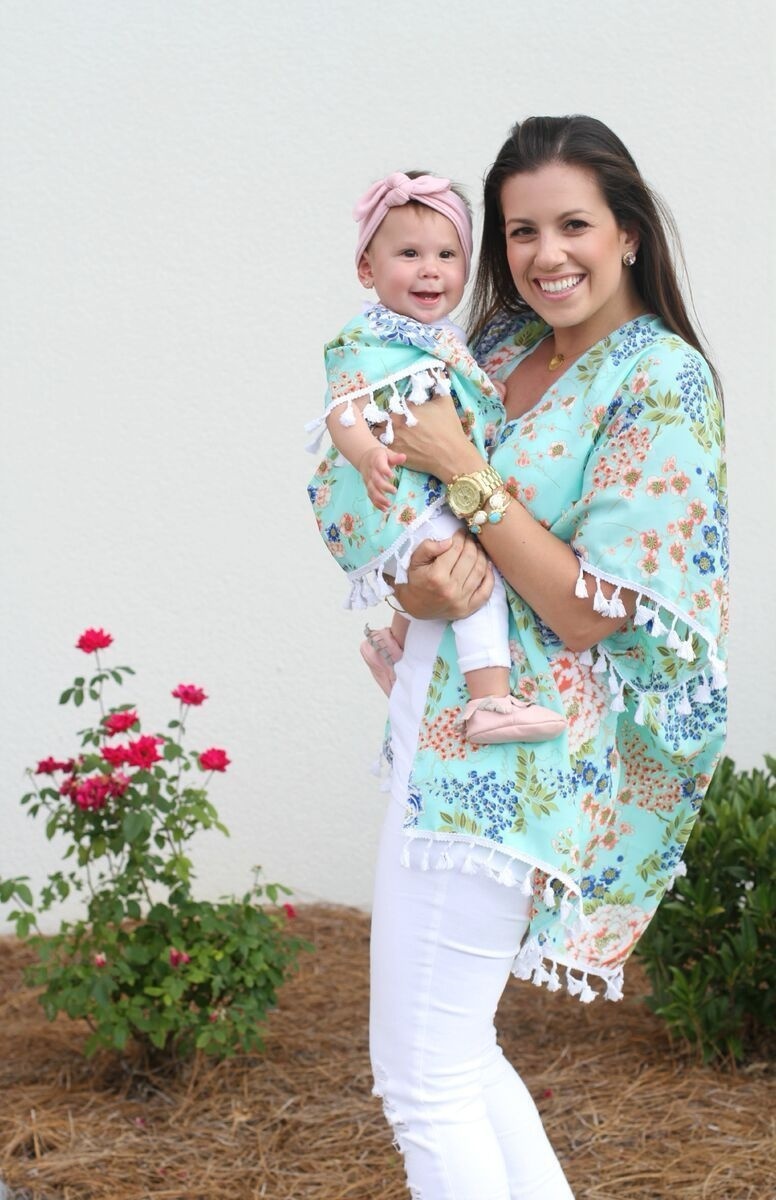 mother daughter matching cardigans