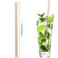 thumbnail image 2 of Natural Bamboo Straws,Happon 20 Pcs of 7.8" Reusable Drinking Straws, Bamboo Wooden Straw for Party, Weddings, Picnics, Holidays, 2 of 7