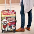 thumbnail image 4 of Be My Valentine's Bichon Frise Truck Full of Love Flower Balloon Travel Luggage Cover Bichons Dog Lovers Gifts Idea Suitcase Dust Protective Decor - 02029, 4 of 5