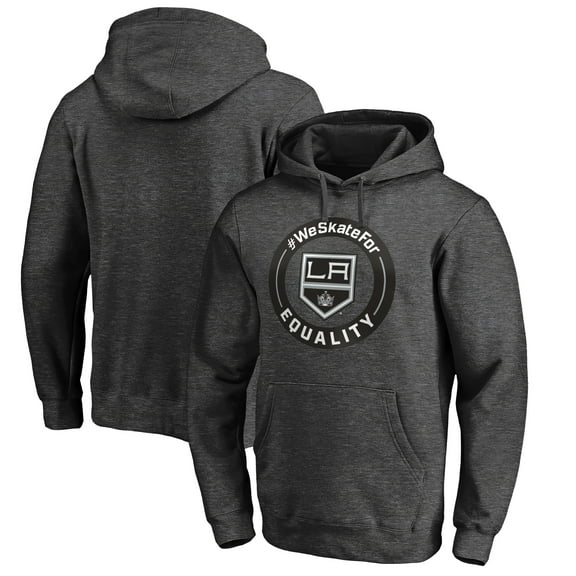 Men's Heather Gray Los Angeles Kings #WeSkateFor Pullover Hoodie
