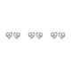 thumbnail image 1 of Pendientes Jumpingount 1 Par para Mujer Fiesta de Boda Diseño Simple Pendiente de Tuerca Dulce, 1 of 6