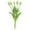 White 5pcs, variant on 5 Pcs Artificial Tulips Flowers Real Touch Tulips Flowers for Mother's Day 16" Tulips Flowers for Vase Centerpieces Home Wedding Bouquet
