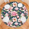 thumbnail image 2 of Round Fitted Tablecloth with Elastic Edges Fits 45"-52" Round Tables Pioneer Colorful Floral Waterproof Table Cover Washable Indoor and Outdoor for Party Kitchen Dinner Banquet Patio Picnic, 2 of 7