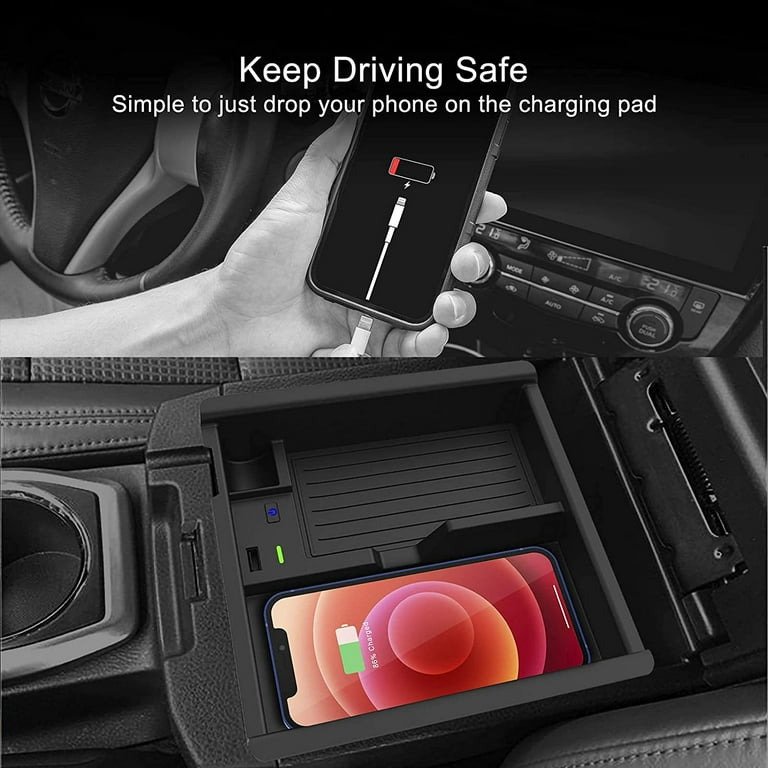 RoverOne Qi Car Wireless Charging pad for Toyota Tacoma 2016