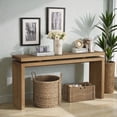 thumbnail image 3 of Tcbosik Farmhouse Console Table, 60" Long Sofa Table, Accent Foyer Table for Hallway, Entryway, Living Room, Easy Assembly, Antique Brown, 3 of 7