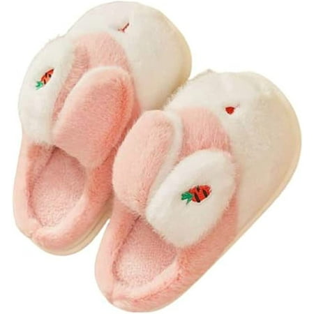 

PIKADINGNIS Cute Bunny Rabbit Furry Slippers for Women Men Trendy Soft Fluffy Faux Fur Pilush Warm House Shoes Indoor