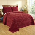 thumbnail image 1 of Better Trends BSRDOBU 96 x 110 Po. Couvre-Lit en Chenille Rio, Bordeaux - Double, 1 of 3