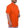 thumbnail image 3 of Men's Chef Coat Short Sleeve Chef Jacket, 3 of 5