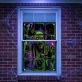 thumbnail image 2 of Halloween Fluorescent Window Banner 31.5 x 47.2 Inches Glow in Dark Window Cover with Skull Design Hanging Scary Decor for Home D, 2 of 4
