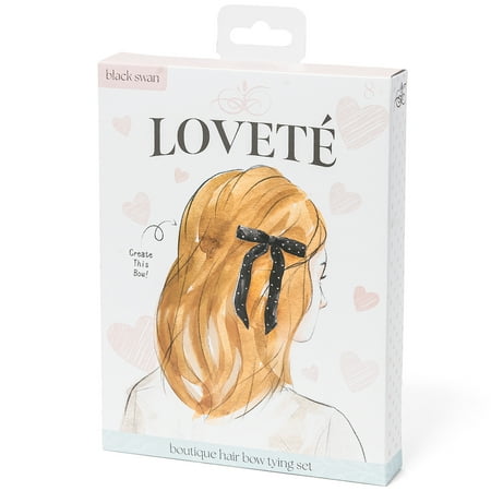 Loveté Hair Single Bow Tying Sets – Black Swan  Novelty  for Child Ages 8+