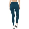 thumbnail image 6 of ClothingAve. Womens Essential Ultra Soft Stretchy Moisture-Wicking Workout Leggings Loungewear Teal Small, 6 of 7
