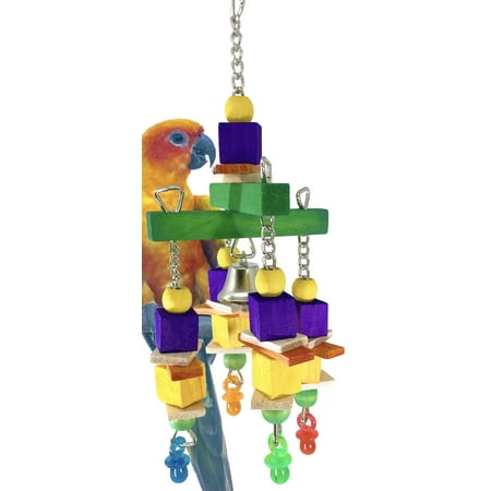 Bonka Bird Toys 1537 Castle Bird Toy parrot cage toys cages cockatiels conures caiques african (Best Toys For African Grey Parrots)
