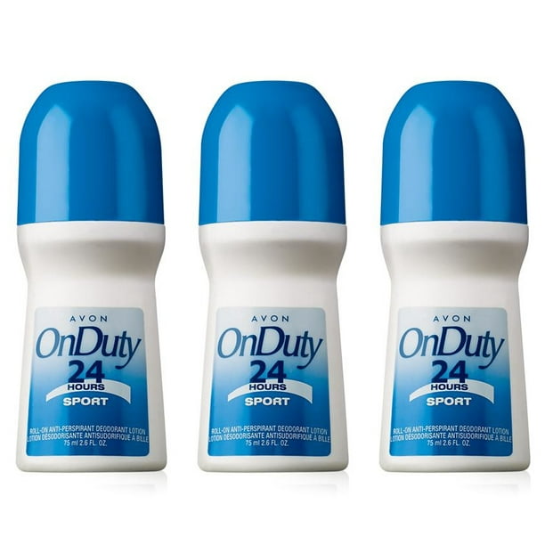Avon – On Duty 24 Hour Deodorant 2.6 oz./75ml - Antiperspirant Deodorant Anti-Whitening - Non-Staining - Quick-Drying Formula 3 Pack - Walmart.com