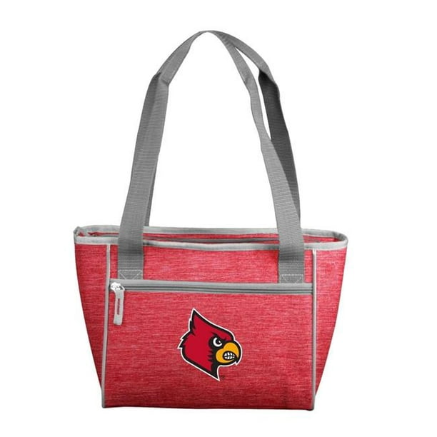 Logo Chair 161-83-CR1 NCAA Louisville Cardinals Crosshatch Cooler Tote Bag  Holds for 16 Cans