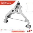 thumbnail image 6 of A-Premium 2Pcs Front Lower Control Arm and Ball Joint Assembly Compatible with Ford Expedition Lincoln Navigator 2003 2004 2005 2006, 6 of 8