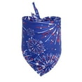 thumbnail image 2 of kladzum 4th of July Dog Bandanas, American Flag Dog Bandana American Flag Scarf Pet Bib, Pet Patriotic Scarf, Reversible USA Bandana for Small Dogs Cats (16.53x16.53x25.59in ), 2 of 6